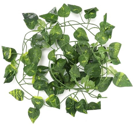 KIMISS Plantes de Vigne Grimpantes Réalistes pour Terrariums – Feuillage Artificiel de Forêt Tropicale pour Enclos de Reptiles, Décoration Exotique pour la Maison, Le Jardin et l' de