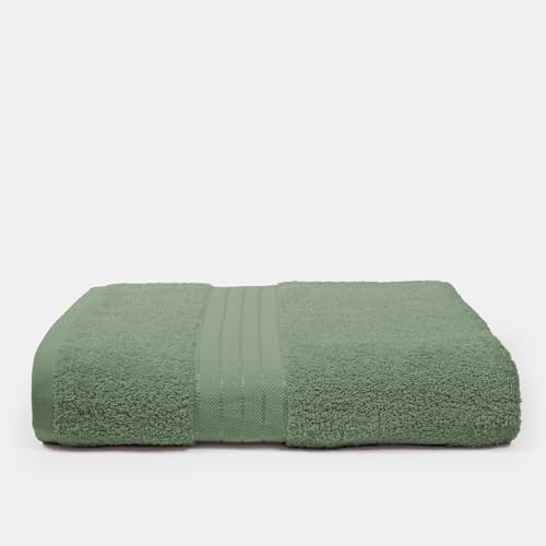 Brentfords Hand Towels For Bathroom, Super Soft 100% Cotton Absorbent Fade Resistant Quick Dry Hand Towels For kitchen Gym Household Essentials, Olive Green-50x80cm