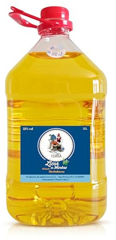 Da Miña Terra - Licor de hierbas gallego - 25% Vol - Garrafa 3 litros - Variante Hierbabuena