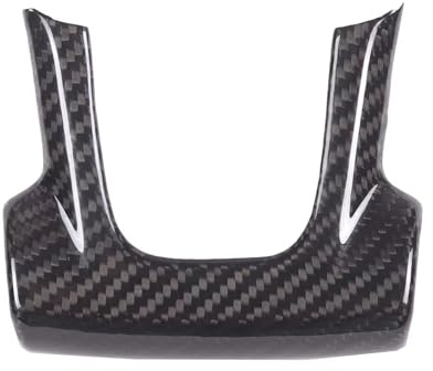 accessori auto interni Per Fiat Per Abarth 595 2021 - Adesivo Per Telaio Inferiore Volante Auto In Fibra Di Carbonio