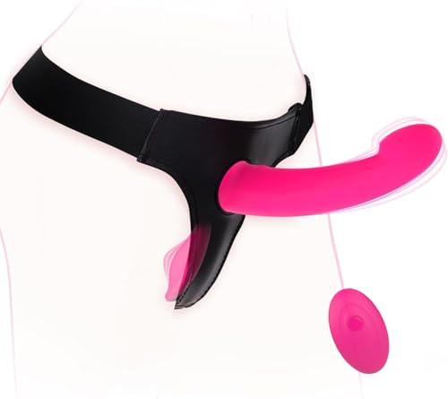 Strapon Dildo Doppio Vibratore per Coppia Donna, Strap On Indossabile Vibratoriper Donne Stimolatore Del Clitoride Punto G Dildo Anale, Fallo Indossabile Sex Toys Sessuali per Donna Sexytoysys Coppia