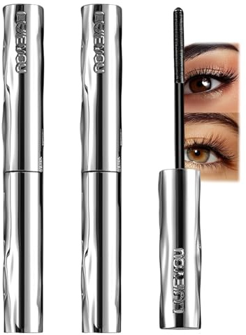 VRYNDH Faccelove's ironeye mascara,3D Curling Eyelash Iron, Natürlich 3D-gewellte Wimpern, langanhaltender, wischfester Halt, natürlich wasserfest (2er-Pack)