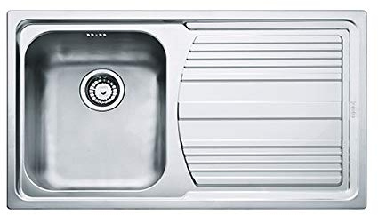 Franke LLX 611-L - Fregadero (Fregadero empotrado, Rectangular, Acero inoxidable, 1 senos, Rectangular, 340 x 400 mm)