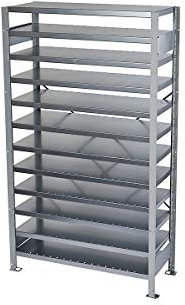 Stemo | Steckregal für Regalkästen | HxB 1790 x 1000 MM | Grundregal | Tiefe 300 MM | ohne Kästen