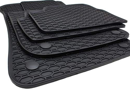 kfz-premiumteile24 Gummimatten Kompatibel mit 1er E81 E82 E87 X1 E84 Fußmatten Automatten Allwetter Premium Qualität 100% Passgenau 4-teilig Schwarz