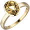 Jobo Damen Ring 585 Gold Gelbgold 1 Citrin gelb Goldring Citrinring Größe 60