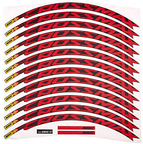 IDIQIB Ecoshirt 5R-I2MJ-Y6I7 Felgenaufkleber Rim Mavic Crossmax SL Pro 26 27,5 Am50 MTB Downhill, Rot