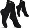 Celodoro Damen und Herren Trachten Socken (2 Paar) mit Edelweiß-Pin Oktoberfest Strümpfe - Schwarz 43-46