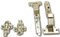 Grass Tiomos Charnière avec profondeur de boitier extrêmement faible, 9 mm M9 Set (2 x charnière, 2 x plaque de montage, 1 x gabarit de perçage)