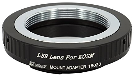 KECAY® Objektiv Adapterring Mount Converter für Leica M39 / LTM / L39 / 39mm Mount Objektiv an Canon EOS-M EF-M Mount Kamera EOS-M M1 M2 M3 M10 Adapterring Kamera Ring Objektiv L39 - EOSM