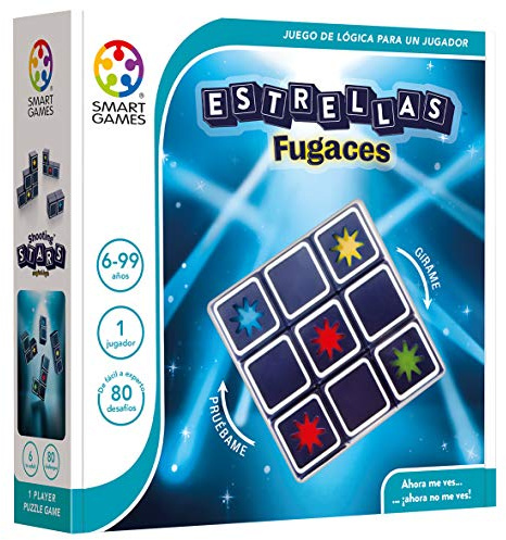 Smart Games – Estrellas Fugaces | Juegos De Mesa Niños 6 Años O Más | Rompecabezas Niños Y Rompecabezas Adultos Con 80 Desafíos | Juegos Educativos 6 Años Para 1 Jugador
