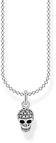 Thomas Sabo Damen Kette Totenkopf 925 Sterling Silber KE2073-051-14-L45v