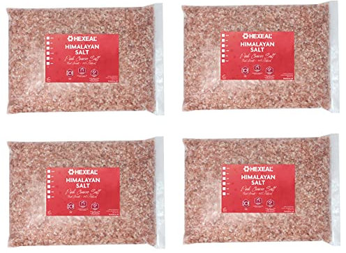 Hexeal Himalayan Pink Salt 20kg – 20kg Bag of Coarse, Food Grade Salt – Suitable for Seasoning & Cooking – 100% Natural Salts for Soothing Baths, Beauty & Cosmetics