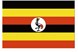 Stormflag Uganda Flags 3x5ft(90cmx150cm) Polyester pongee 90g with Double Stitched