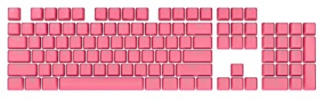 Corsair Kit de mod de touches PBT Double-Shot Pro – Touches PBT à double tir – Rose Rogue – Rangée inférieure standard – Surface texturée – Parois de 1,5 mm d'épaisseur – Amortisseur de joint torique,