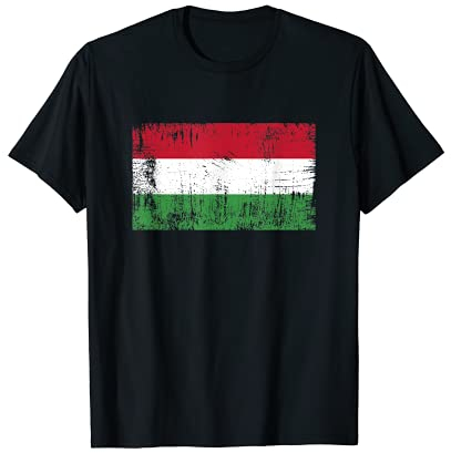 Ungarischer Banner Fan Ungarn Flagge Retro Magyar T-Shirt
