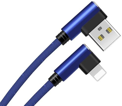 Cable Fast Charge 90 degres Type C pour Oppo Find X3 Pro Smartphone Android Connecteur Recharge Chargeur Universel (Bleu)