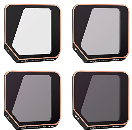 K&F Concept ND Filterset für DJI Mavic 3,DJI Mavic 3 Cine-4 Stück ND Filter ND4+ND8+ND16+ND32