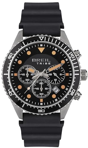 Breil Uhr Herren SAIL Ziffernblatt SCHWARZ Bewegung Chrono Quartz e GÜRTEL Polyurethane SCHWARZ EW0585