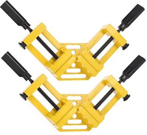 KOTARBAU® Set di 2 tenditori angolari a 90 gradi, chiusura rapida, ottimo strumento per diversi lavori di officina con struttura rigida di torsione