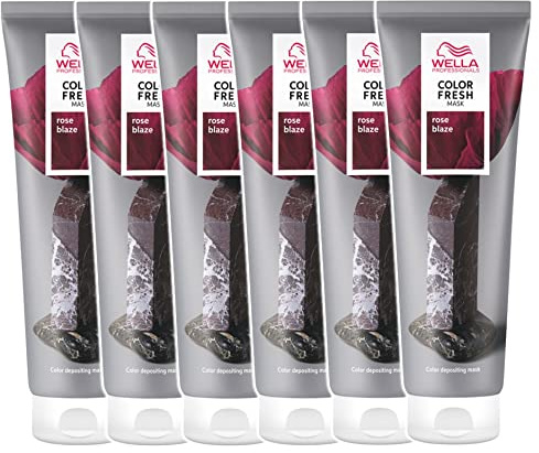 6er Wella Professionals Color Fresh Mask Rose Blaze 150 ml