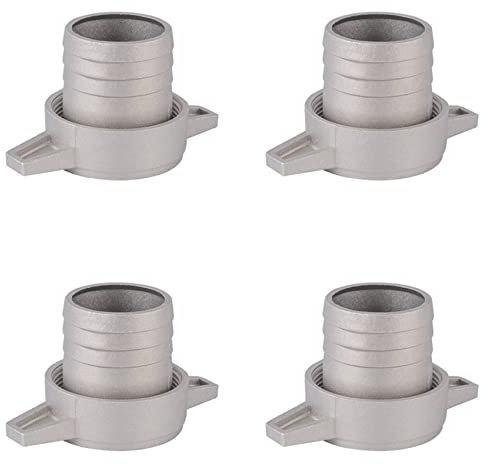 4X Accesorios para de Agua Llave de Conexión de Tubería de Aluminio de 2 Pulgadas Junta de Goma Conector de Bomba Conexión de Tubería
