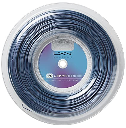 Wilson Unisex – Erwachsene ALU Power Ocean Blue 125 Tennis String-Reel Tennissaiten, Blau/Lila