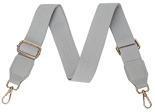 FLYAMAPIRIT Verstellbarer Schultergurt für Taschen, 3,8 cm breiter Taschengurt DIY Zubehör für Handtaschen, Tragetaschen und Umhängetaschen (Grau)