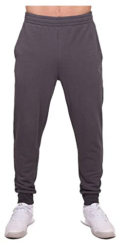BIDI BADU Herren Chill Wide Leg Pants - Dark Grey, Größe:S