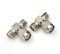 ANHAN TNC Male to TNC Female Tee Connector 3-Way RF Coaxial Adapter Ideal for Antennas, Ham Radio, Satellite, WiFi - Durable, Low-Loss, 50 Ohm Impedance