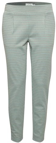 ICHI IHKATE Cameleon PA Damen Hose Stoffhose mit Stretch Enger Schnitt Elastikbund