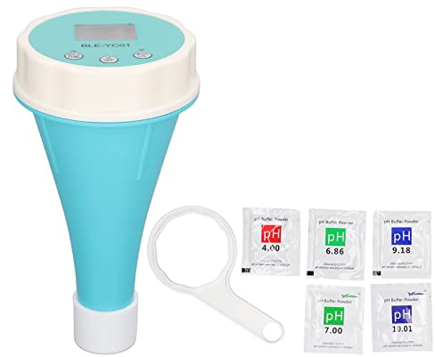 6-in-1-Detektor Wasserqualitätstester, Digitaler Wasserqualität Tester BLE-YC01 Pool Monitor PH Tester