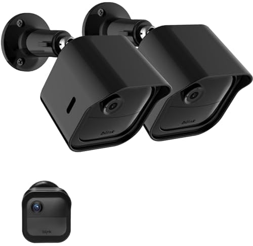 [2 Pack] Blink Outdoor 4 (4. Generation) & Outdoor 3rd Kamera Halterung und Schutzgehäuse, Blink Kamerahalterung 360° verstellbar Gehäuse Halterung Standfuß Zubehör für Blink 4. Kamerasystem