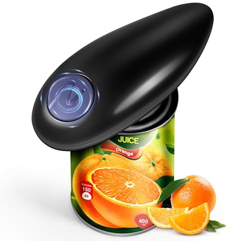 Apriscatole Elettrico, One-touch Apriscatole Risparmio Di Tempo e Fatica, Adatto Per Artriti e Persone Con Mani Deboli, Utilizzabile in Cucina e All'aperto