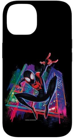 iPhone 14 Marvel Spider-Man Miles Morales Graffiti City Case