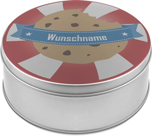 printplanet® - XL Keksdose personalisiert - Keks-Dose mit eigenem Wunschtext personalisieren - Plätzchendose mit eigenem Text gestalten - Layout: Keks