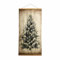 Loberon Bild mit LED Gussers, Tannenbaum-Motiv, Antik-Finish, Festdekoration, Weihnachtsdekoration, Weihnachten, Baumwolle, Tannenholz, Jute, beige/braun