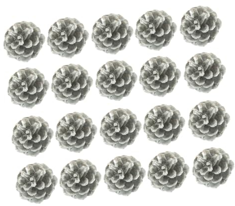 FUNOMOCYA 1 Satz 20 STK Weihnachtstannenzapfen Weihnachtsbedarf Christmas Pine Cone Tannenzapfen Handwerk Weihnachten Tannenzapfen Dekoration Konservierte Hölzern Obst