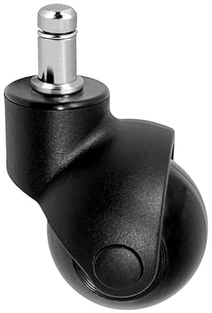 BüRostuhl Rollen, Hartbodenrollen, 11mm X 22mm Gummirollen BüRostuhl, Leise GeräUschlos Stuhlrollen, Keine Spuren Schreibtischstuhl Rollen, Doppelrollen Solide Stabil (Grauer Gang), 5 Stück.