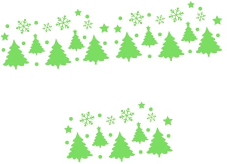 Gadpiparty 3St Weihnachtsbaum Wandtattoo leuchtende wandsticker christmas tree sticker fensterpolster tannenbaum sticker Kinderzimmer Dekoration wohnzimmerdeko aufkleber scheinen schmücken