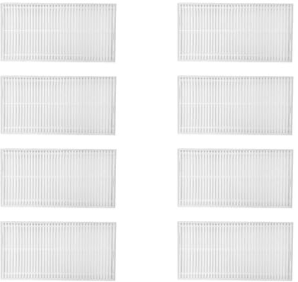 NUHFUFA Lot de 8 filtres HEPA de rechange pour robot aspirateur compatible avec balayeuse Eureka E10S