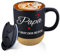 Belillpipi Papa Tasse - Geschenk für Männer, Geburtstag, Vatertag - Bester Papa Tasse Mit Spruch - Kaffeetasse für Weihnachten - Porzellan (Schwarz)