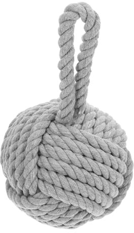iplusmile Door Stops for Wall Ball Shape Door Stopper Weighted Door Stopper Door Handle Stopper Home Decor Linen Rope Door Stop