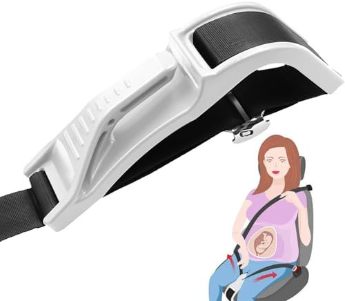 Système de soutien pour grossesse, ceinture enceinte pour voiture – Adaptateur de ceinture pour grossesse de sécurité – Protège votre bébé en évitant le risque d'avortement dans la voiture – Sûr et
