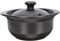 CONGARTENO 1 Pc casseruola Multifunzione Slow Cooker pentola cuociriso risottiera zuppiera Vaso di Terracotta di Argilla pentola per zuppa da Cucina pentola per minestra in Ceramica Black
