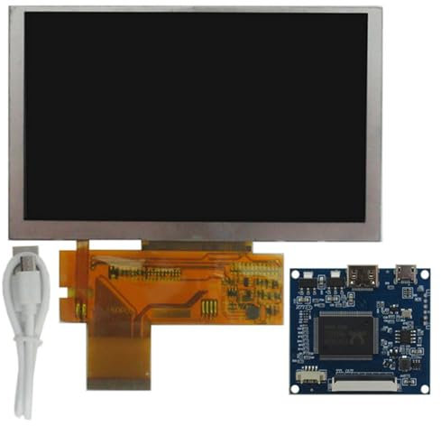 5 pulgadas 800x480 universal DIY portátil de alto brillo LCD pantalla Drive Control Board PC ordenador pantalla auxiliar Raspberry Pi naranja Pi Banana Pi Monitores