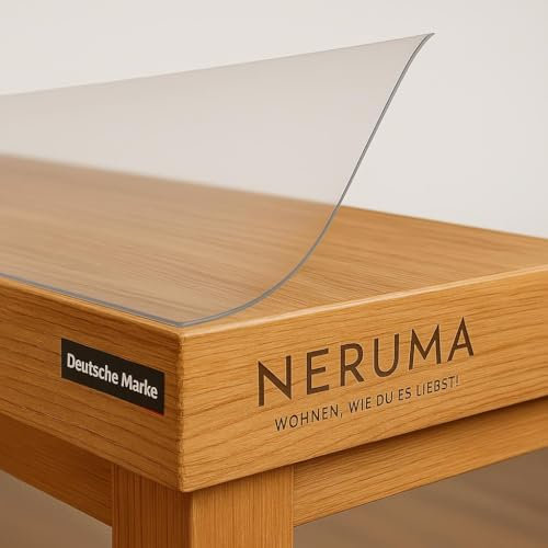 Tischdecke Transparent Tischfolie 2.0mm Glasklar Folie Tischschutz Wasserdicht Abwaschbar Folie Wunschmaß Fettdicht Tischschutzfolie