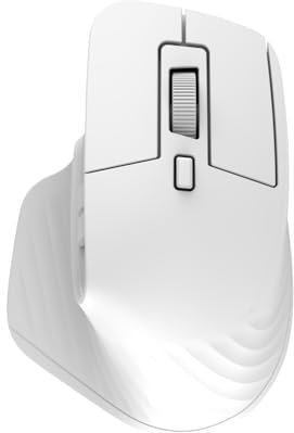T800 Lightweight and Rechargeable Gaming Mouse 2.4Ghz Wireless +Wired DualModes 10000DPI Adjustable Automatic Sleep (WHITE)