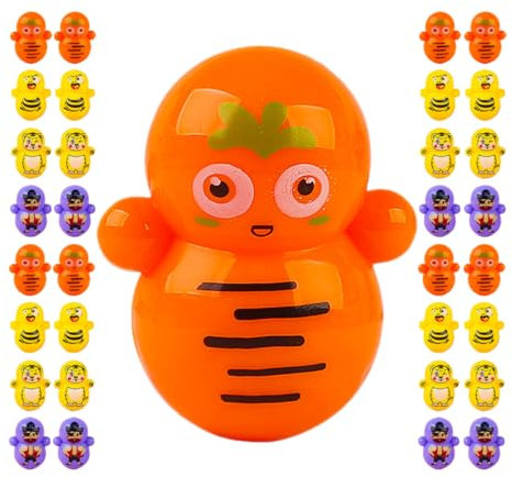 ERINGOGO 50pezzi Miniature Cartoon Tumbler Toys for Kids Desktop Decoration Cute And Compact Tumbler Adornment Fun And for Children