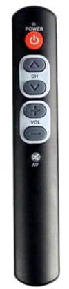 Fuhjythy Smart Learning - Mando a distancia para TV, 6 botones grandes, para TV, decodificador, DVD, VCR